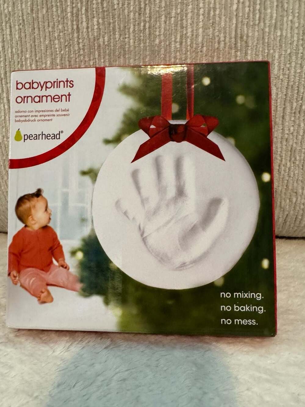 Pearhead Babyprints Hand or Footprint Keepsake Ornament Kit